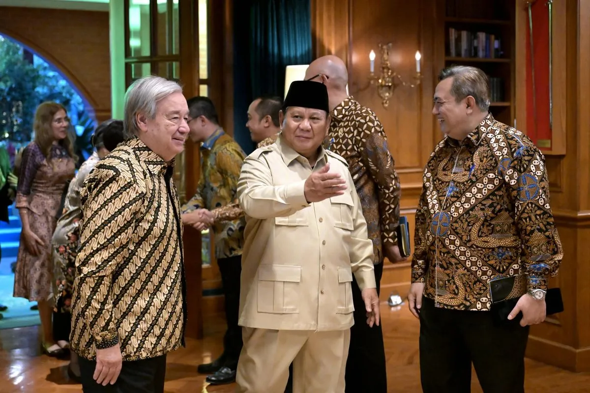 Sekjen PBB António Guterres Bermalam di Kediaman Prabowo di Hambalang