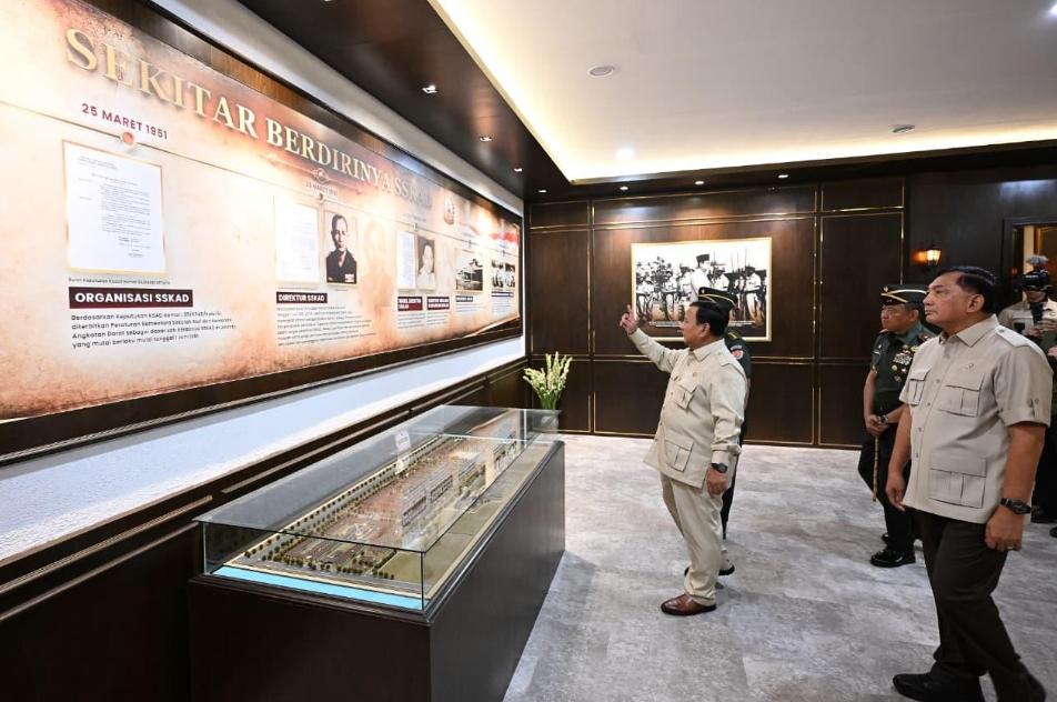 Wajah Baru Museum Seskoad Diresmikan Prabowo, Jadi Simbol Penguatan Sejarah dan Kepemimpinan