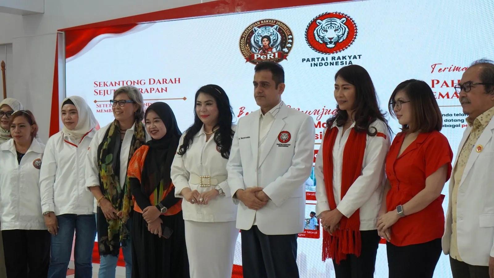 Perempuan Rakyat Indonesia Gelar Aksi Donor Darah di DPP PRI, Dihadiri Ketua Umum Muhammad Nazaruddin