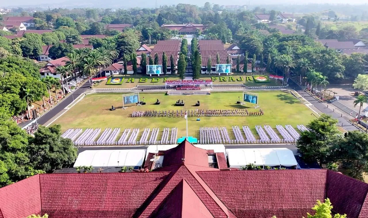 Presiden Prabowo Subianto Resmikan 1.204 Pamong Praja Muda IPDN Angkatan XXXIII