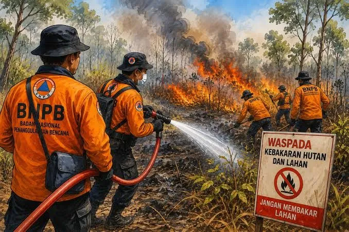 BNPB Catat 34 Bencana dalam 24 Jam, Karhutla dan Kekeringan Mendominasi di Sejumlah Daerah