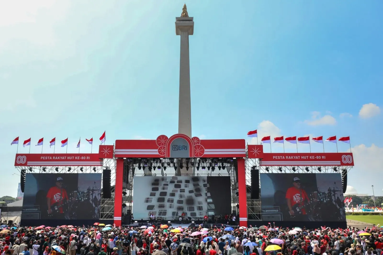 Monas Jadi Pusat Pesta Rakyat HUT RI, Kemeriahan Berlangsung dari Pagi hingga Malam