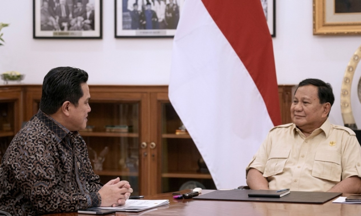 Erick Thohir Laporkan Rencana Pembangunan Akademi Olahraga Nasional kepada Prabowo Subianto