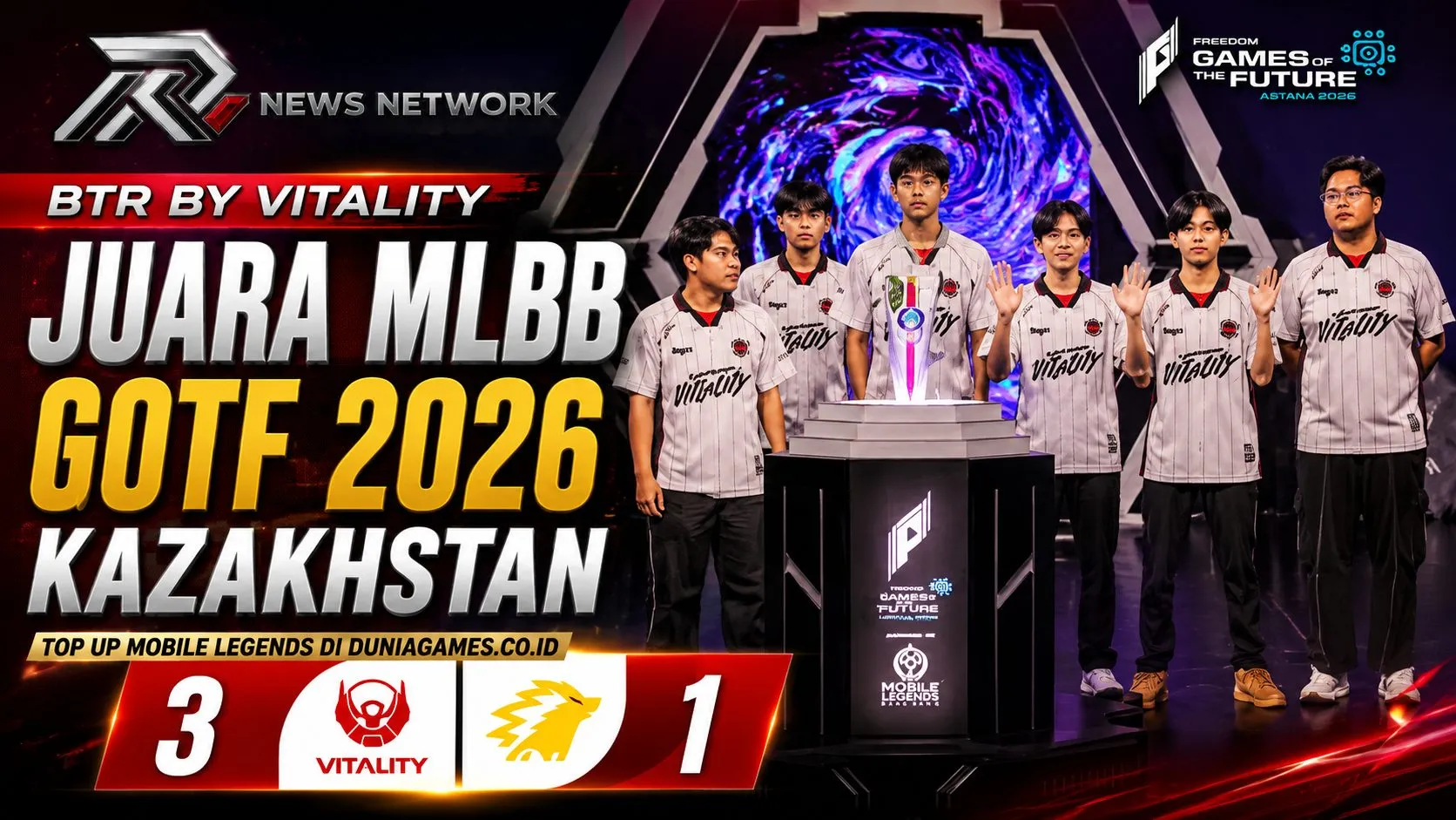 Tampil Perkasa, Bigetron by Vitality Sabet Gelar Juara MLBB Games of the Future 2026 Usai Tundukkan ONIC ID 3-1