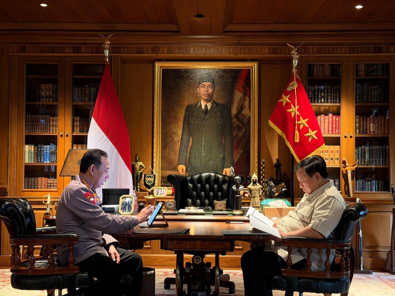 Istana Ungkap Pertemuan Prabowo dan Kapolri, Bahas Keamanan Nasional hingga Program Strategis Polri