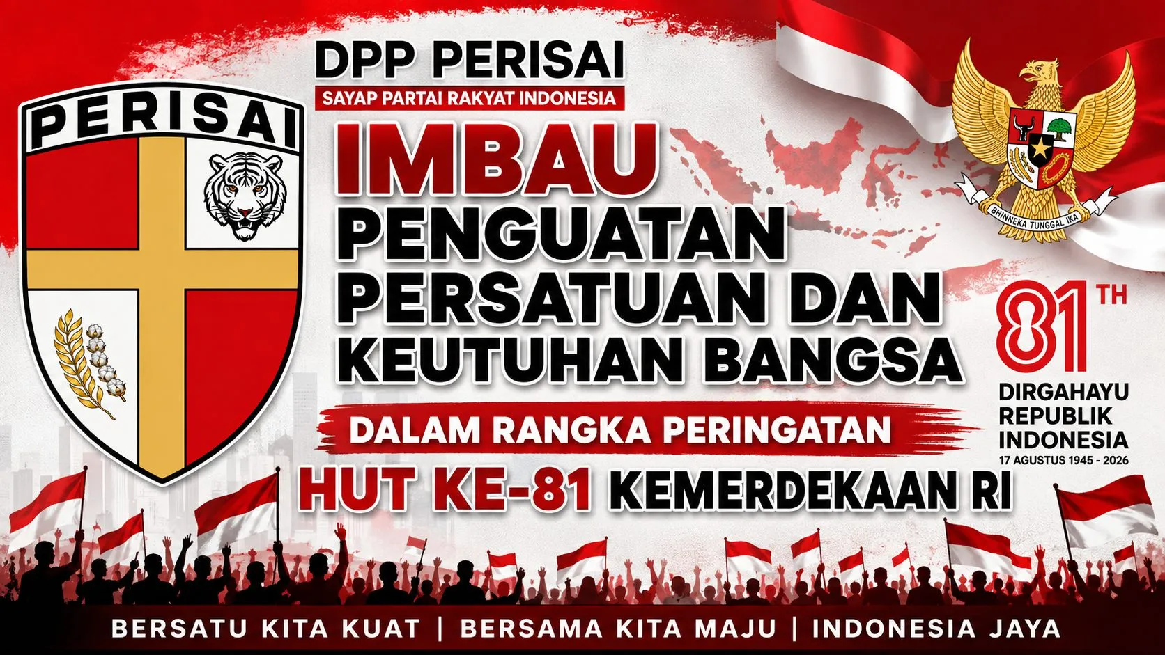 Peringatan HUT ke-81 RI: DPP PERISAI Imbau Penguatan Persatuan, Gotong Royong, dan Kedaulatan Bangsa Demi Indonesia Maju