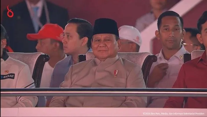 MERIAH! Prabowo Tiba di Monas, Buka Karnaval HUT ke-81 RI