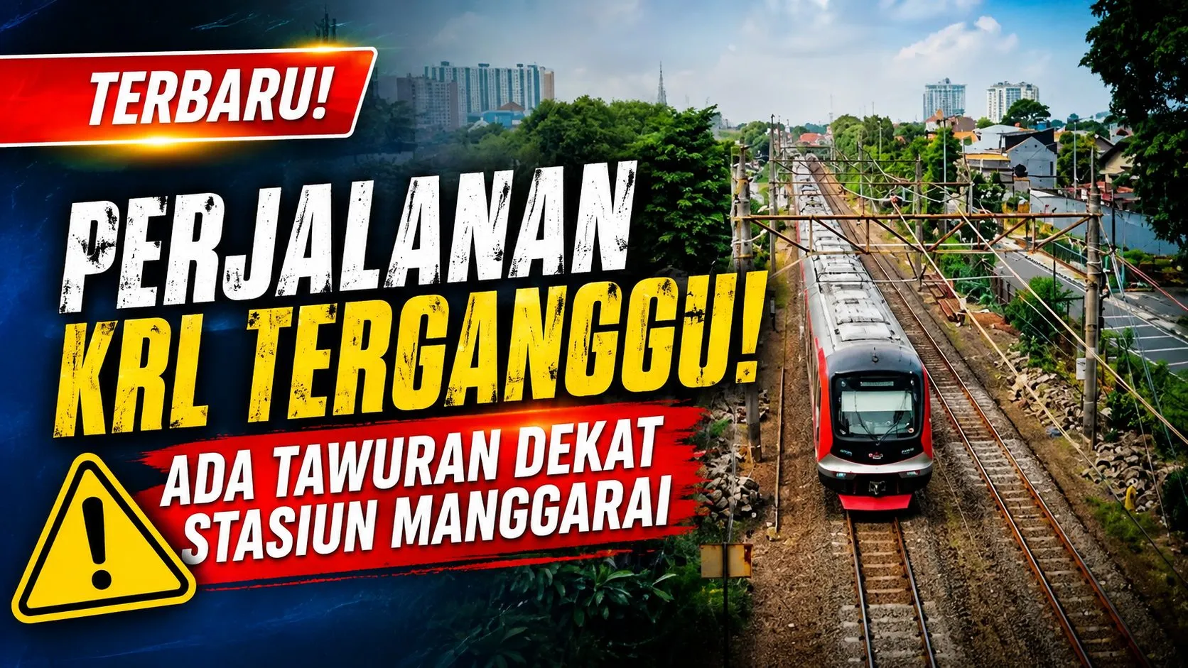 Perjalanan KRL Terganggu akibat Tawuran Warga di Dekat Stasiun Manggarai