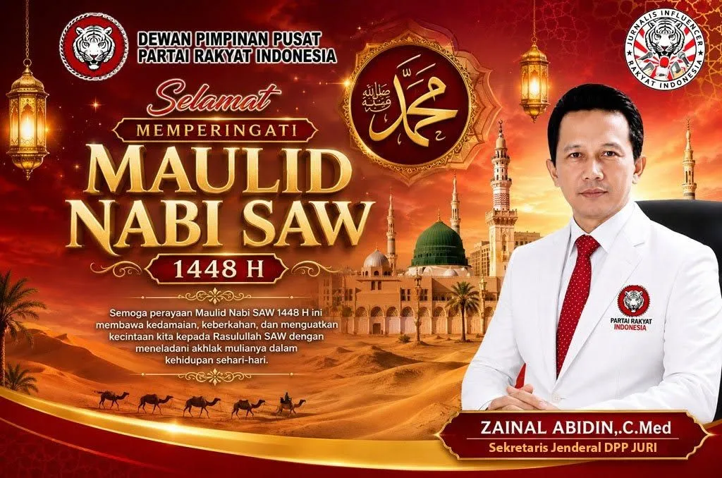 Sekjen DPP JURI Sampaikan Ucapan Selamat Memperingati Maulid Nabi Muhammad SAW 1448