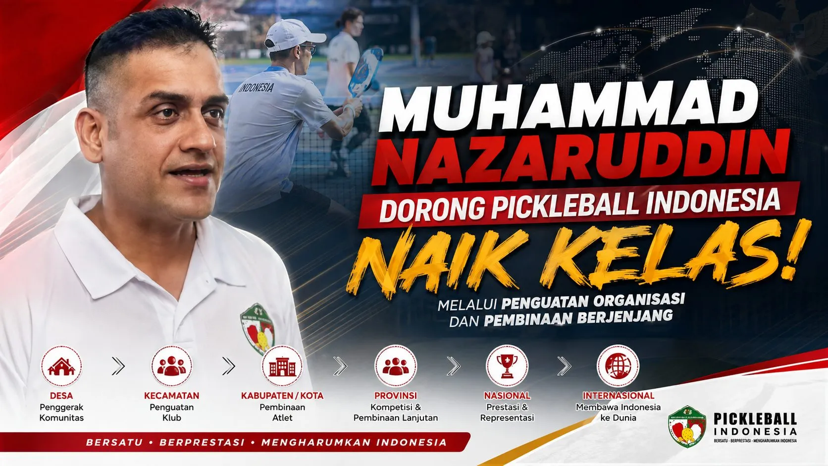 Di Balik Pesatnya Pickleball Indonesia, Ada Visi Besar Muhammad Nazaruddin