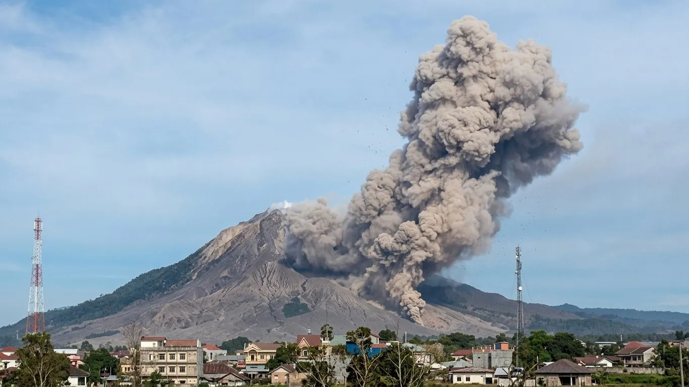 Erupsi Gunung Sinabung, 615 Warga Dievakuasi untuk Hindari Dampak Erupsi
