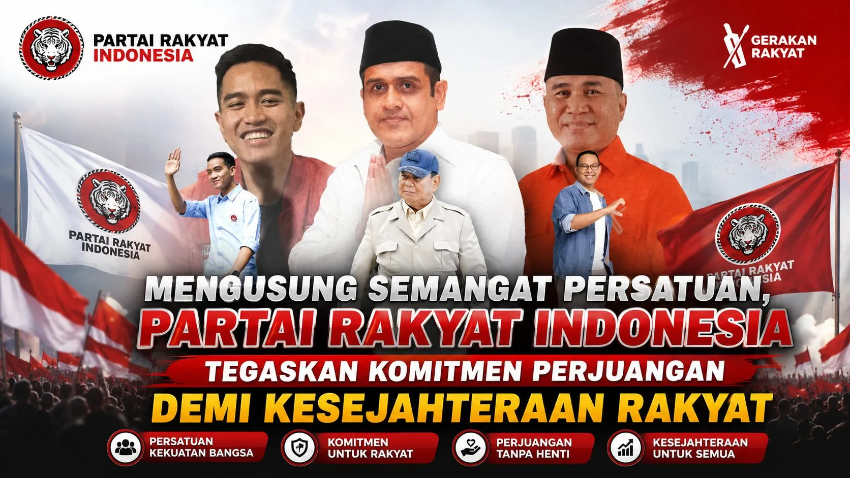 Mengusung Semangat Persatuan, Partai Rakyat Indonesia Tegaskan Komitmen Perjuangan Demi Kesejahteraan Rakyat