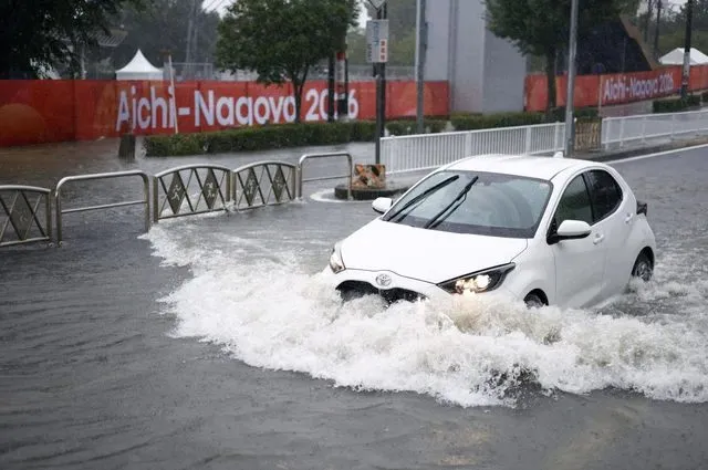 Banjir Ekstrem Terjang Nagoya, Hujan 104,5 Milimeter per Jam Picu Gangguan Transportasi