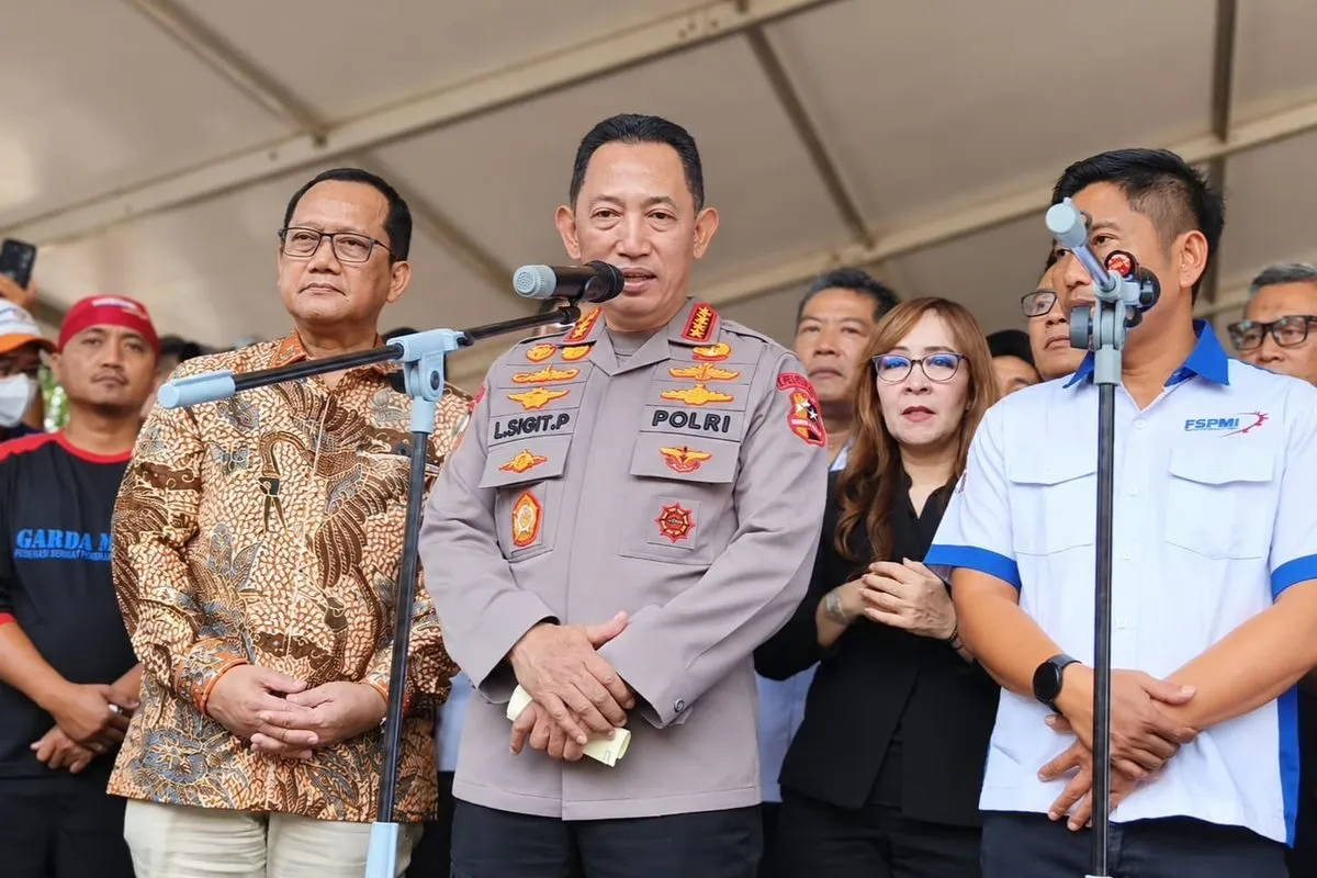 Kapolri Dorong Buruh dan Pengusaha Utamakan Dialog, Hindari Konflik Hubungan Industrial