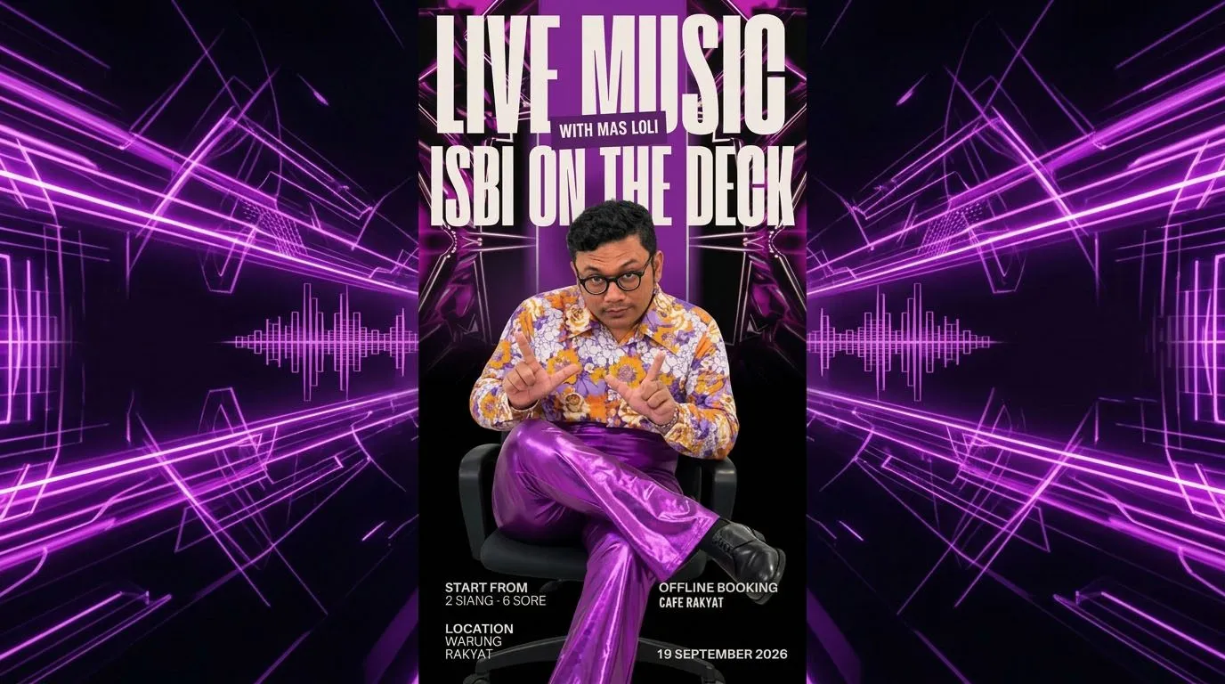 Akhir Pekan Seru! Saksikan "ISBI On The Deck" Bareng Mas Loli di Warung Rakyat, Sabtu 19 September 2026
