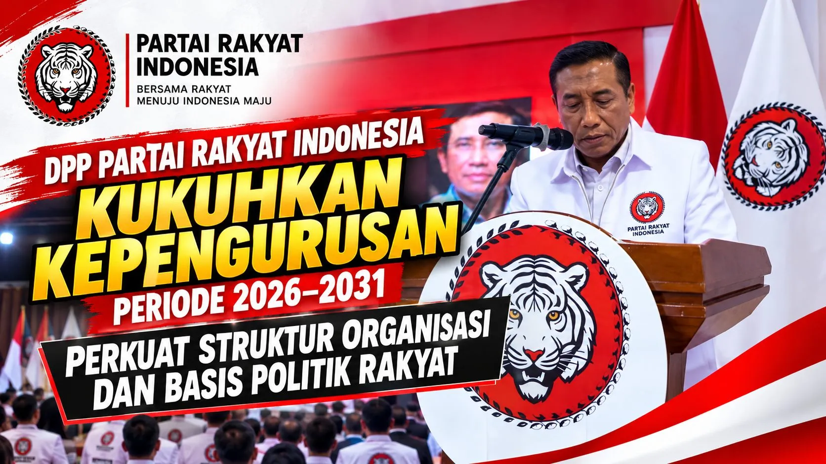 Perkuat Konsolidasi Nasional, DPP Partai Rakyat Indonesia Kukuhkan Pengurus Periode 2026–2031