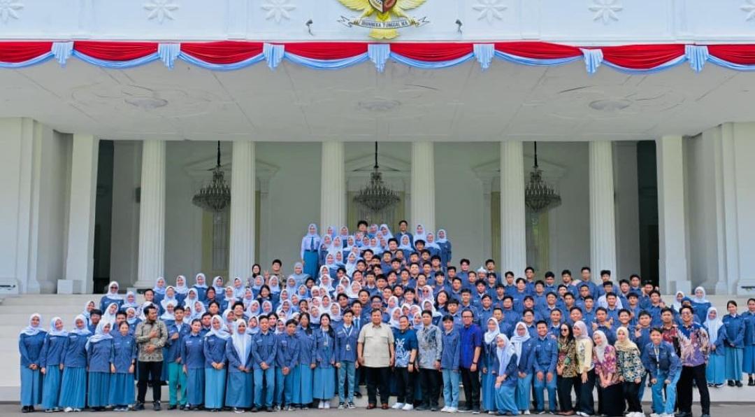 Pengalaman Berharga, Pelajar Jawa Barat Bertemu Presiden Prabowo Subianto di Istana Negara